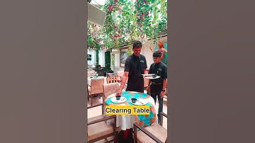 Clearing Table #hotelmanagement #viralvideo #viral #shorts