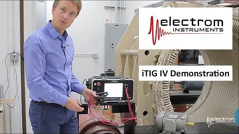 Electrom iTIG IV Demonstration (Model D) - Static Motor Tester and Winding Analyzer