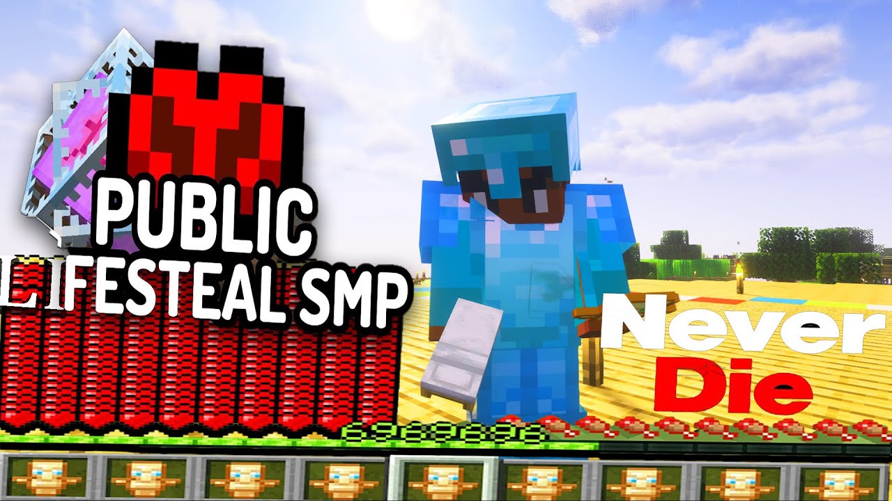 Public Lifesteal SMP| Join My Smp Java+Pe+Bedrock Minecraft Live|S1 EP ...