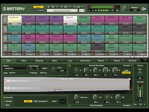 4) Native Instruments Battery 3 -  Cell Matrix Tutorial