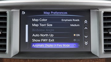 2018 INFINITI Q70 HEV - Navigation Settings (if so equipped)