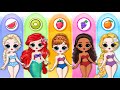 Disney princess get new fashion in real life  35 best diy arts  paper crafts