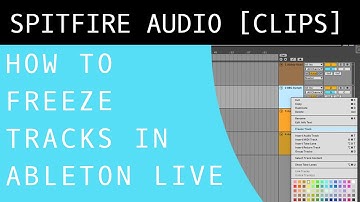 How To Freeze Tracks In Ableton Live