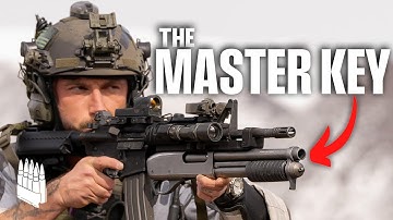A Shotgun Attached To A M4 Carbine. The MASTERKEY