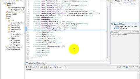 lesson06 02 Reviewing the colors xml, dimen xml and strings xml