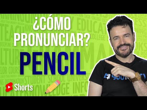 ✅¿Cómo se pronuncia PENCIL en Inglés? (increíble truco)
