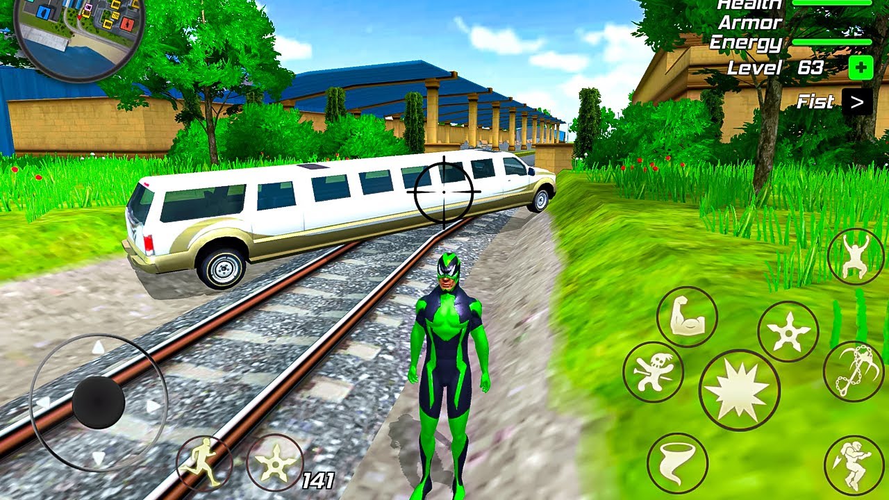 Limo Car Driving and Ride in a Train - Rope Frog Ninja Sim #2 - Android ...