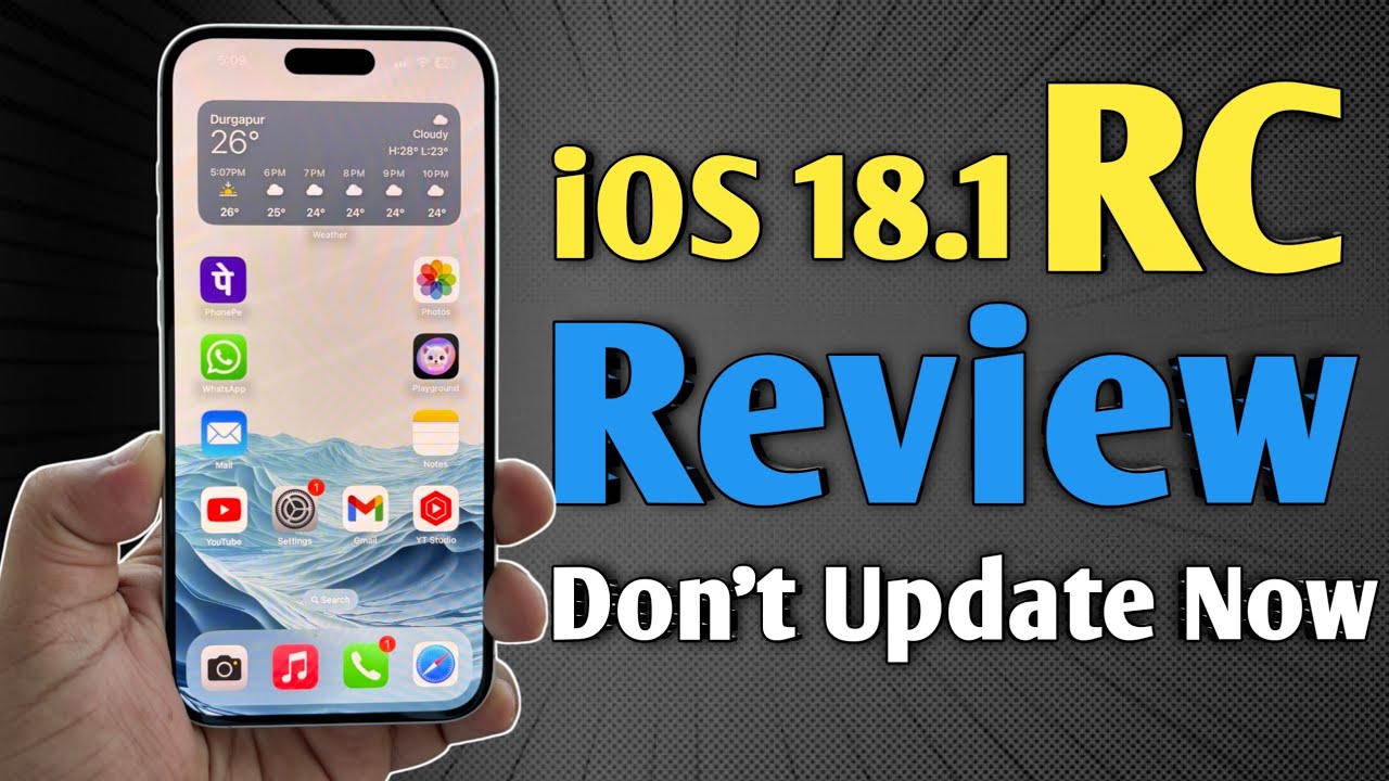 iOS 18.1 RC Review After 3 Days - Bugs, Performance, Battery life - YouTube