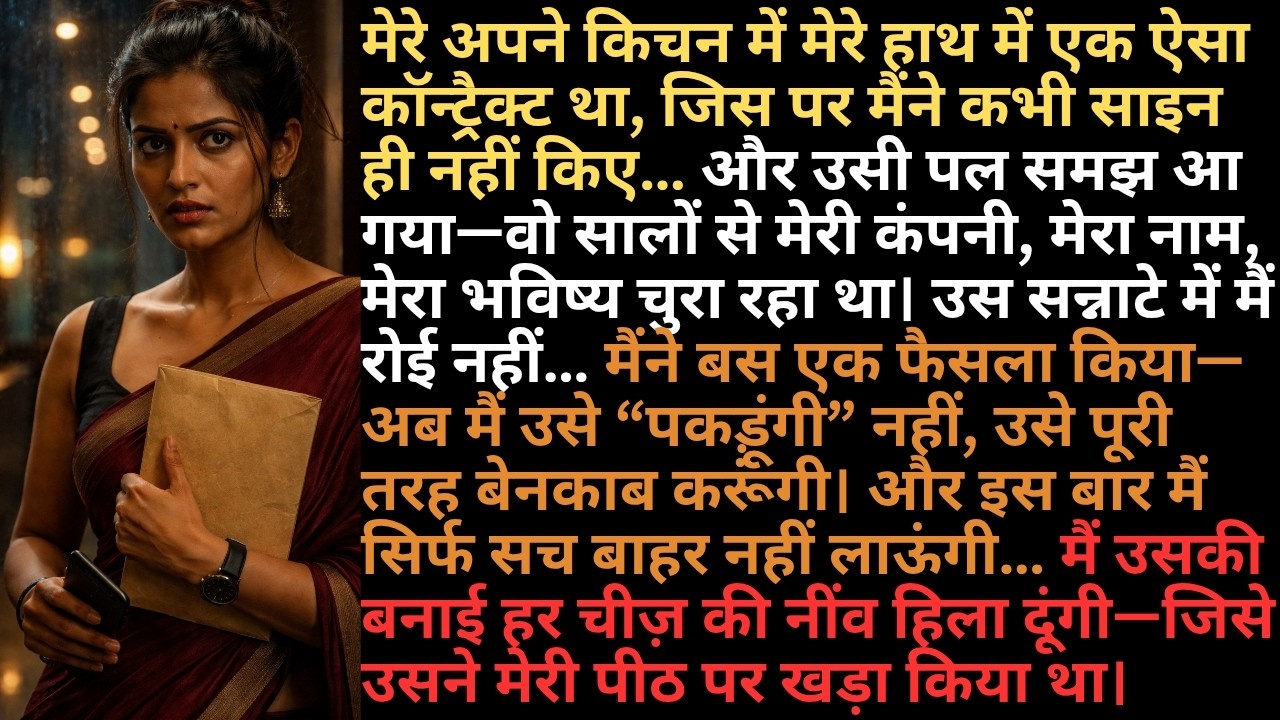 पति ने मेरी कंपनी चुराई—मैंने बोर्डरूम में उसका खेल पलट दिया | Revenge Story