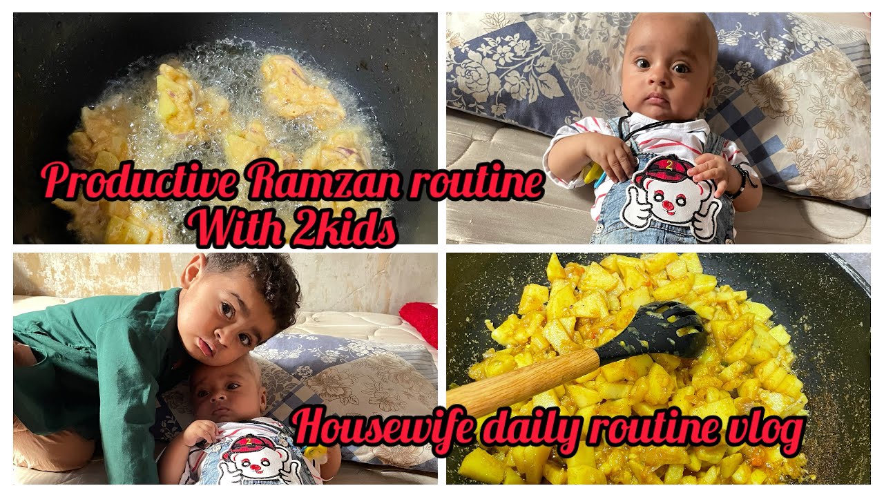 Productive routine with 2kids|| shahzady rimsha k 