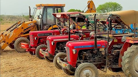 Tractor Power Test in Mud with Loaded Trolley | Mahindra 275 Di | JCB 3dx Xpert #jcb #tractor