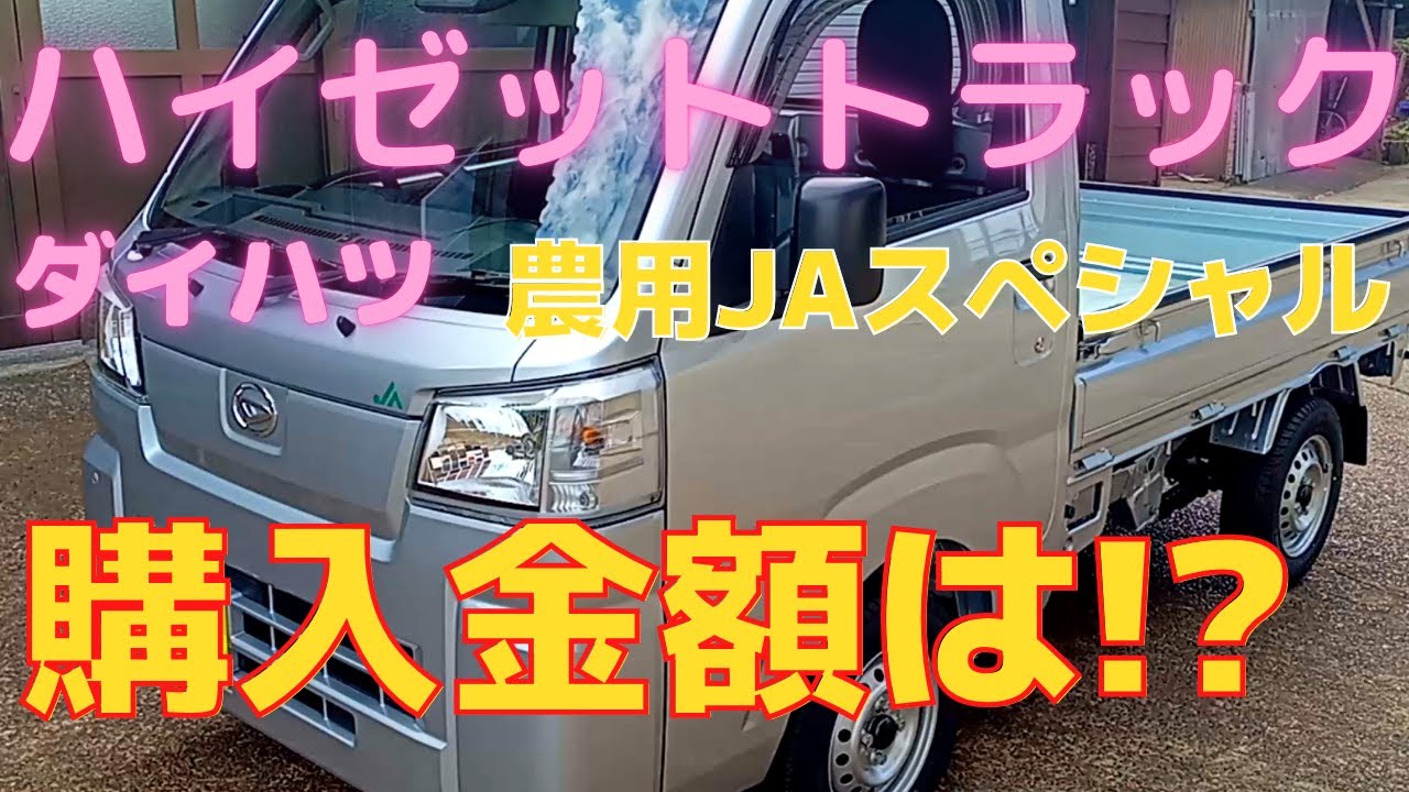 Introducing the purchase price for the Daihatsu Hijet Truck