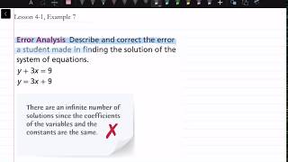 How to Do an Error Analysis: Lesson 4-1, Example 7 | Mathematics by Queen Beauté