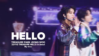 221113 트레저 HELLO in Seoul - 박정우 HELLO focus fancam | TREASURE concert PARKJEONGWOO