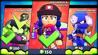 COMPRO TODAS LAS NUEVAS SKINS DE BRAWL STARS - WithZack