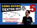 📝 Cómo escribir textos SEO - Curso de WordPress capítulo 5