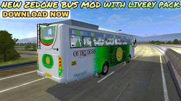 New Zedone Bus Mod in Bus Simulator Indonesia - Bussid Bus Mod - Bussid Car Mod - BUSSID