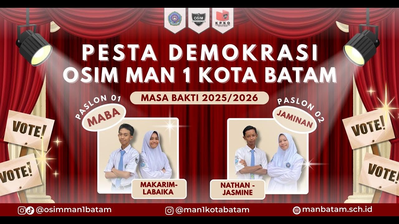 LIVE !! HASIL PEMILIHAN KETUA DAN WAKIL KETUA OSIM MASA BAKTI 2025/2026