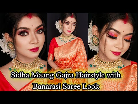 Just love the hairstyle........... Modern day bengali bridal look with  stunning bengali jewellery | Bengali hairstyle, Beautiful girl indian, Girl  hairstyles