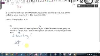 Physics 12 Momentum Tutorial 2014
