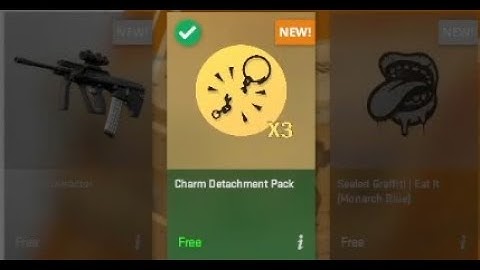 How to detach Charm in CSGO - (How to get charm detachment pack)