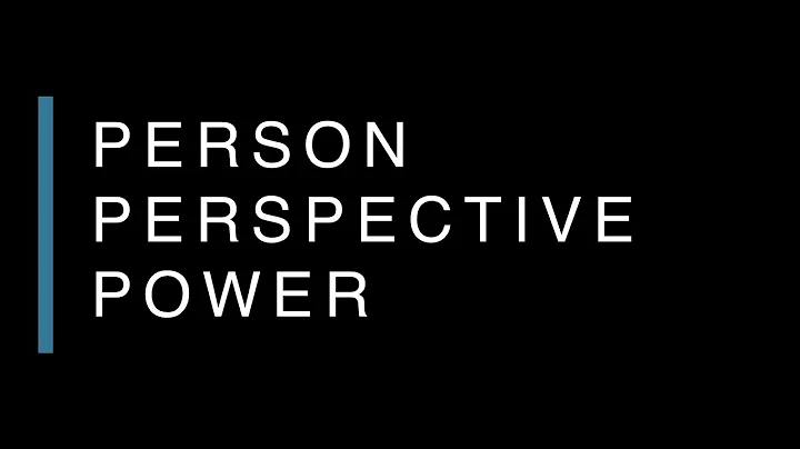 Person, Perspective, Power - Aaron Mattox