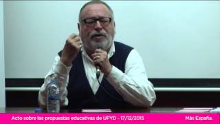 Acto de UPYD sobre Educación con Andrés Herzog y Fernando Savater | 20D