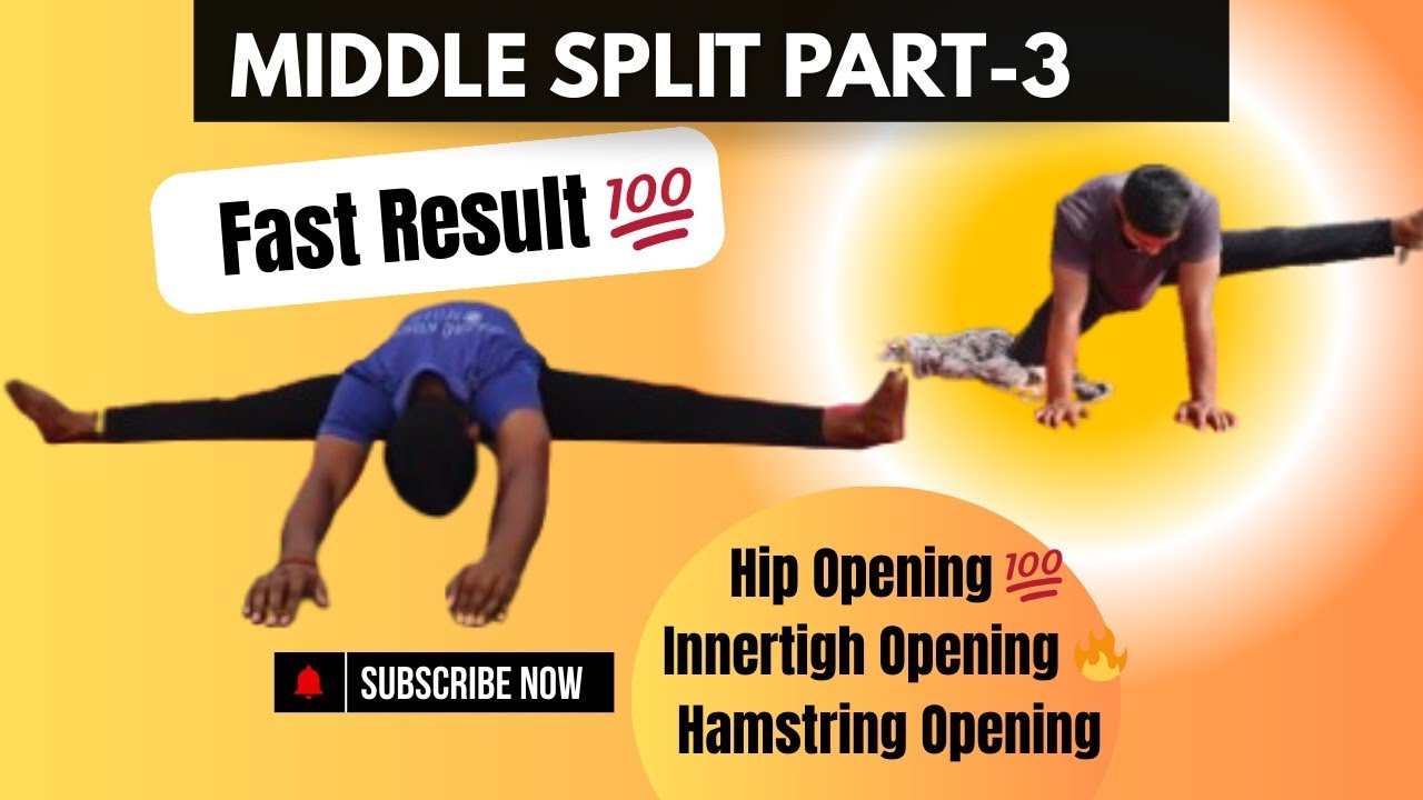 Middle Split Stretching Part 3 | Hip Opening + Hamstring Flexibility ...