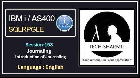Journaling in ibmi  | Journaling in as400  | how to journal file in ibmi or as400 | ibmi training |