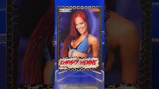 Christy Hemme Powered Juggy TNA tristar 2008 wrestling card Hot Red head Diva Power