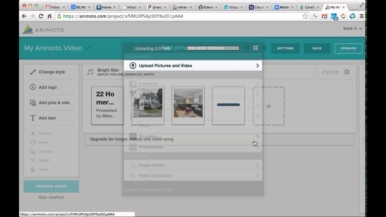 How to make an Animoto video for real estate