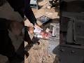The process of lubricating truck wheel parts that looks incredible and satisfying