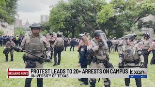 22+ arrested as chaos erupts between police, protestors at UT Austin