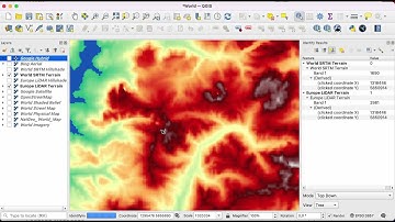 LiDAR vs SRTM, "holes" in the Dolomites