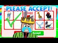 TRYING TO TRADE AWAY MY DIAMOND DRAGON IN RICH ADOPT ME SERVERS (I MET ROXHI ROBLOX)