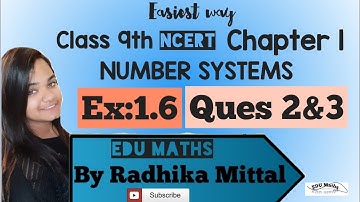 Ques 2&3-Ex:1.6-Chapter 1-Number systems||CLASS 9th Maths NCERT solutions||SSC||CBSE||Easy way||