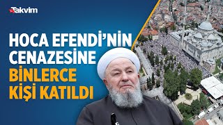 İsmailağa Cemaati lideri Mahmut Ustaosmanoğlu'nun Fatih Camii'ndeki cenazesine binlerce kişi katıldı