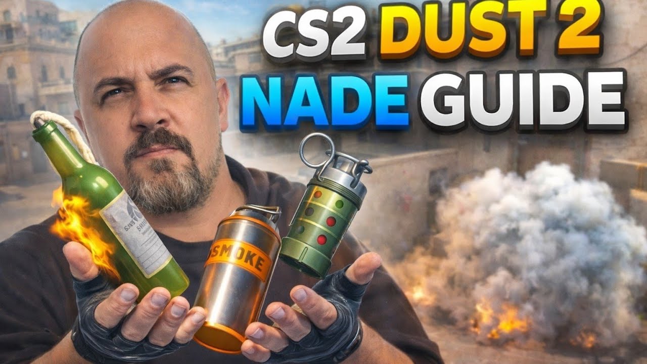 • Dust2 Nade Guide CS2 – Smokes, Flashes & Molotovs (All Lineups)