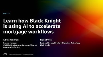 AWS re:Invent 2022 - Learn how Black Knight is using AI to accelerate mortgage workflows (AIM214)