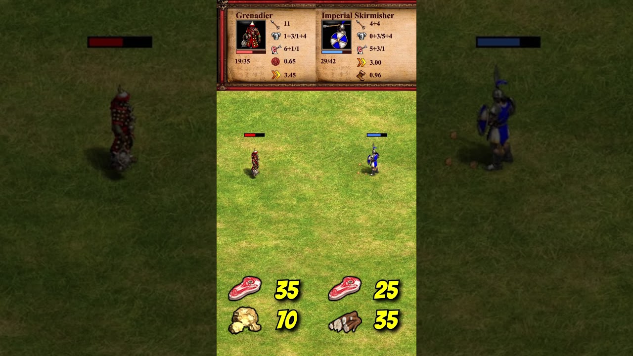 Grenadier vs Imperial Skirmisher | The Three Kingdoms | AoE2 