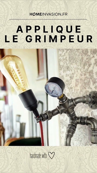 Lampe murale, applique, Le Grimpeur – Home Invasion