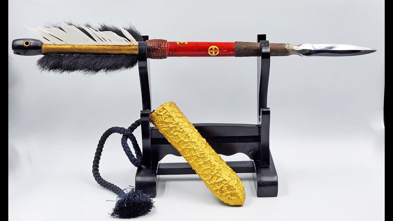 Японская метательная стрела Учине фукуро яри мон Симадзу эра Эдо 1615–1868 г