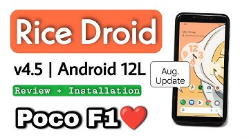 riceDroid v4.5 Android 12.1/12L For Poco F1. Detail Review & Installation On Poco F1