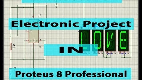 How to make a Numeric Display LCD in Proteus 8