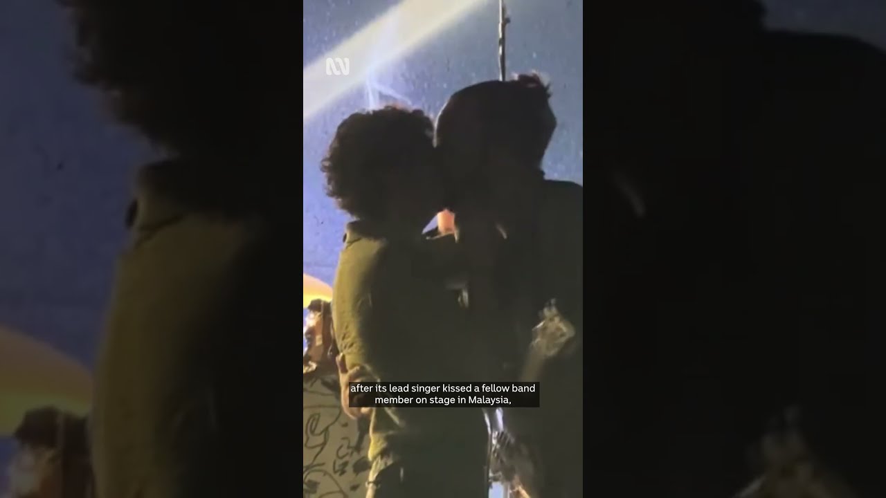 The 1975 banned in Malaysia after same-sex kiss ABC News