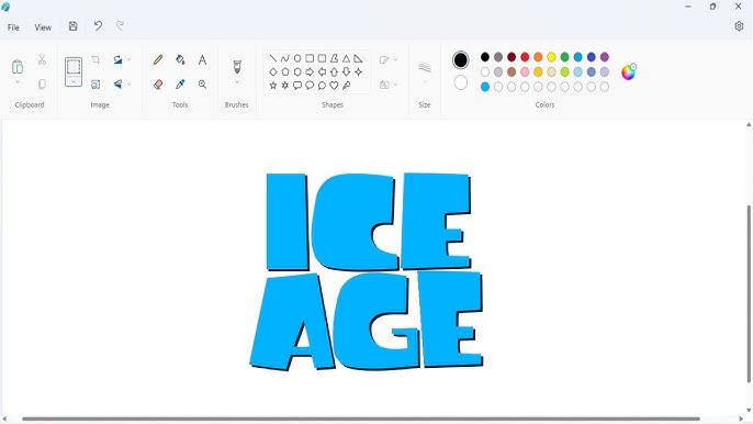 How to draw the Fox Racing logo using MS Paint