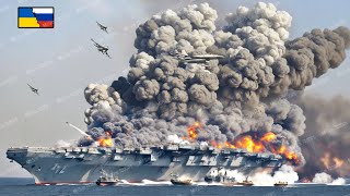 Horrifying Moment, Russian Aircraft Carrier Containing 250 Secret Jets Destroyed by US F-16