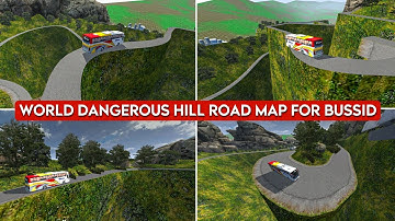 Bussid New Map Mod | Most Dangerous Hill Road Mod For Bus Simulator Indonesia | New Off-road Map Mod