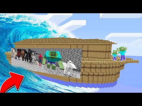 HER MUTANT İÇİN KIYAMET KAÇIŞ GEMİSİ YAPTIM 😱 - Minecraft