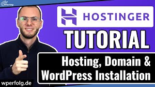 Hostinger WordPress Hosting, Domain erstellen & WordPress Installieren in 2024